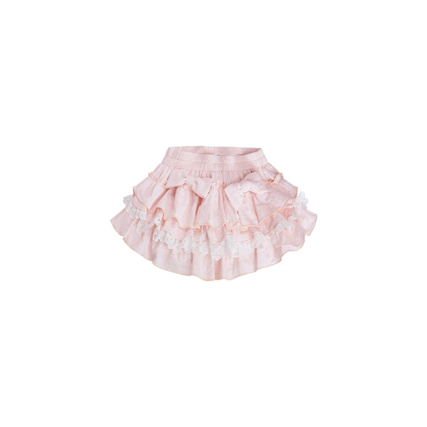 Sweet Girly Sleeveless Top + Tiered Skirt