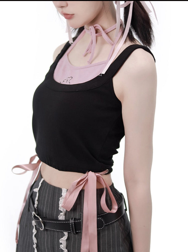 Saber Line Hake Two Piece Suspender Tops