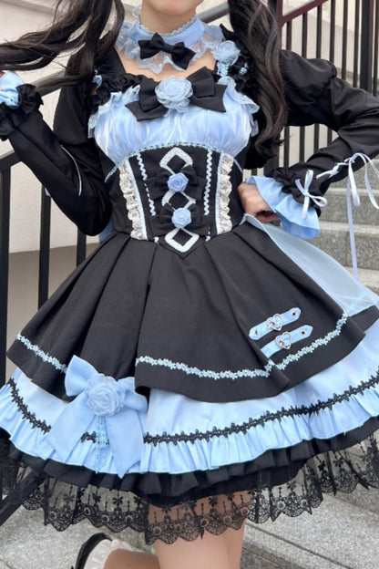 Dark Rose Bow Lolita Dress