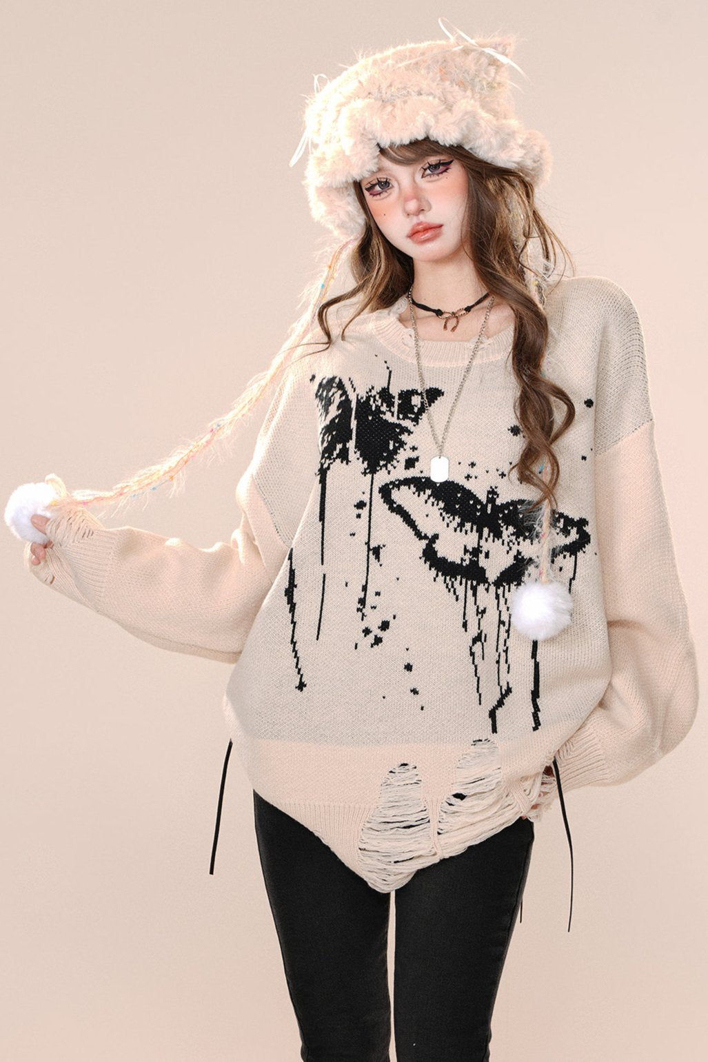 Loos butterfly bracker sweatter