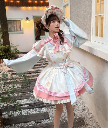 【12月6日予約締切】チャイナロリータエンブロイダリーメイドドレスセット＋ボンネット