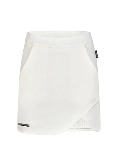 Diamond Ribbon Pure Dzire Halter Neck Sweatshirt + Tight Short Skirt