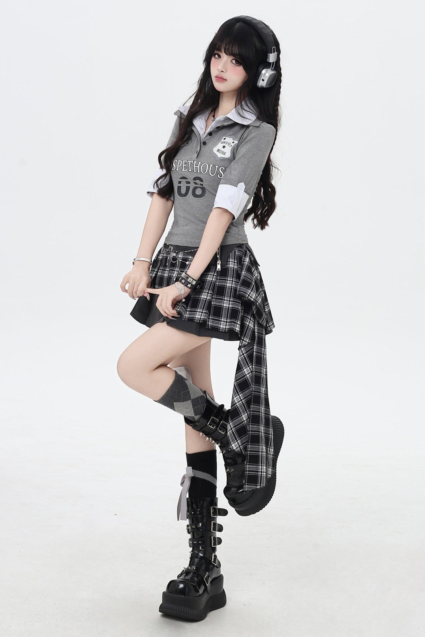 アメリカンレディースシックポロスタイルショートスリーブトップス