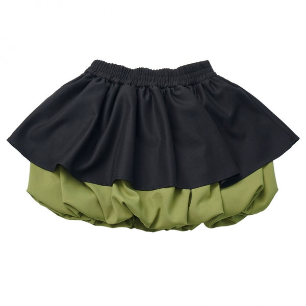 ワンショルダーアシメトップス+バルーンスカート