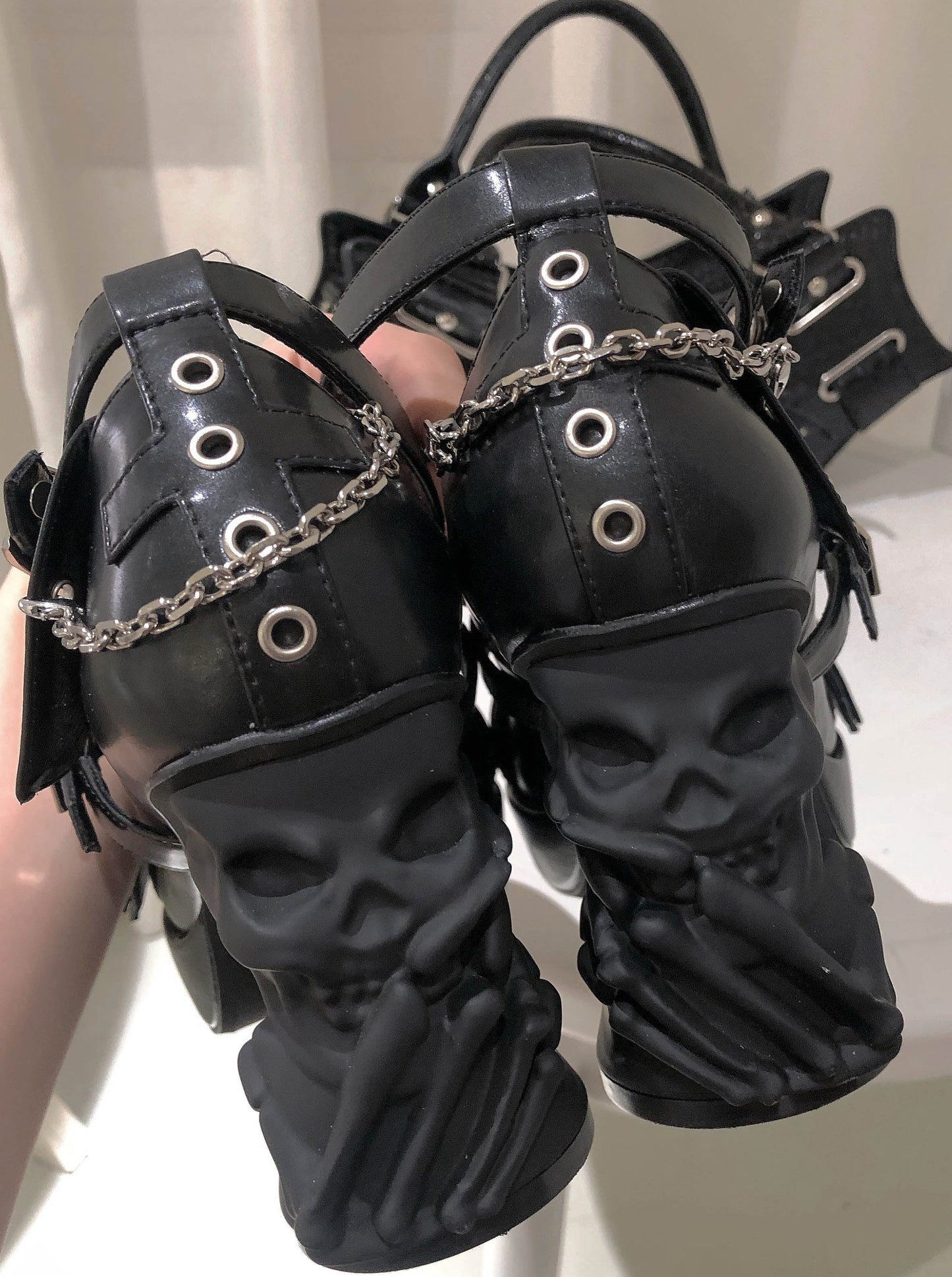 Subculture Gothic Skull Heel