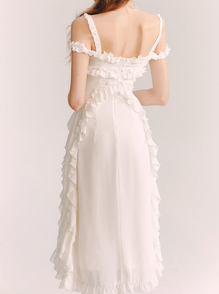 Chiffon Venus White Dress