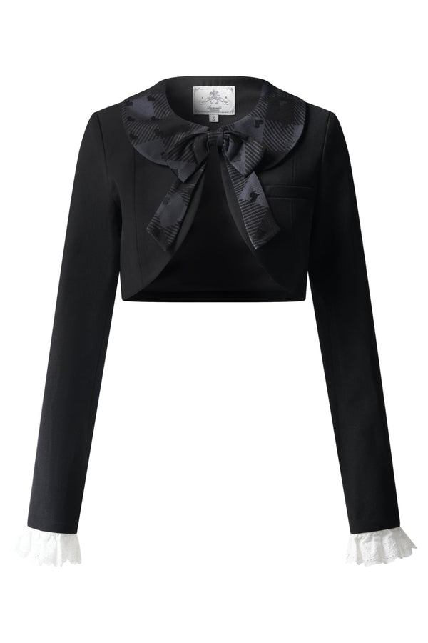 サイレントブラックレディロリータプリンセスジャンパースカート＋クロップドトップス