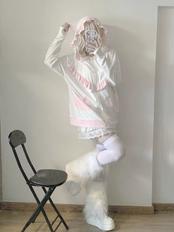 Ice Silk Summer Frilled Jacket