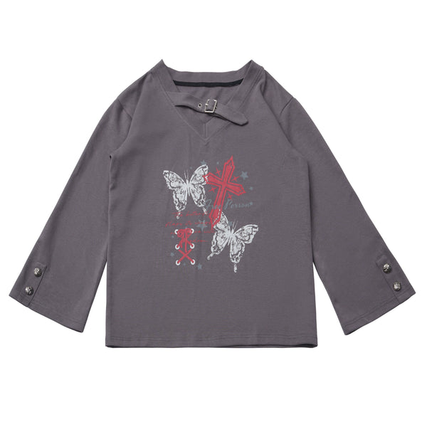 Cross top + skirt + scarf