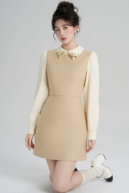 リッチガールパッチワークドレス