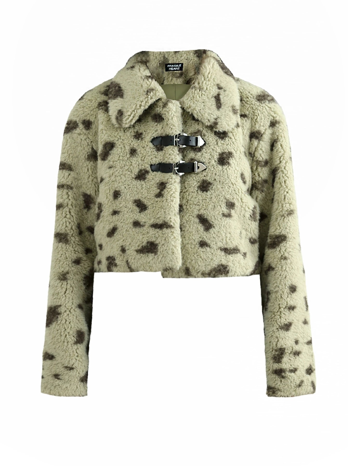 Green Leopard Fur Coat