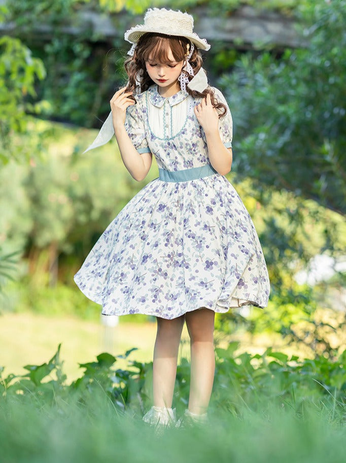 Summer Retro Flower Dress + Flower Apron