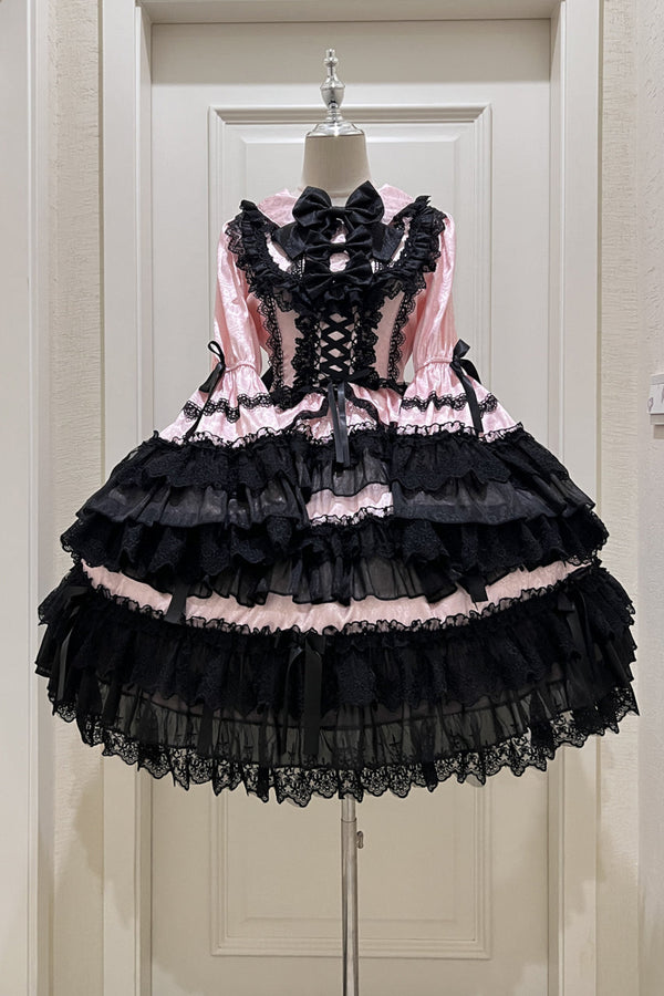 【予約商品】レースティアードロリータドレス