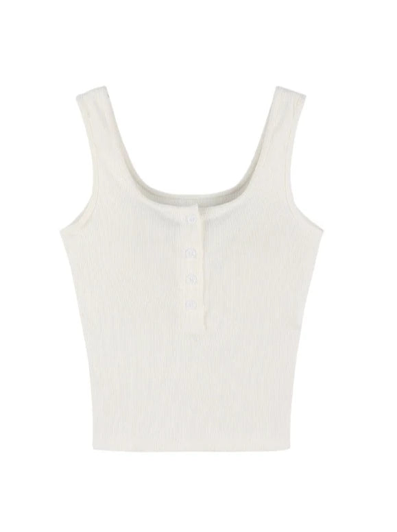 Gradient purple knit + tank top + slit skirt