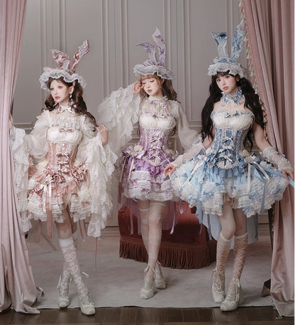 【4月8日予約締切】スウィートロリータバニーシリーズうさ耳ハット＋アクセサリー