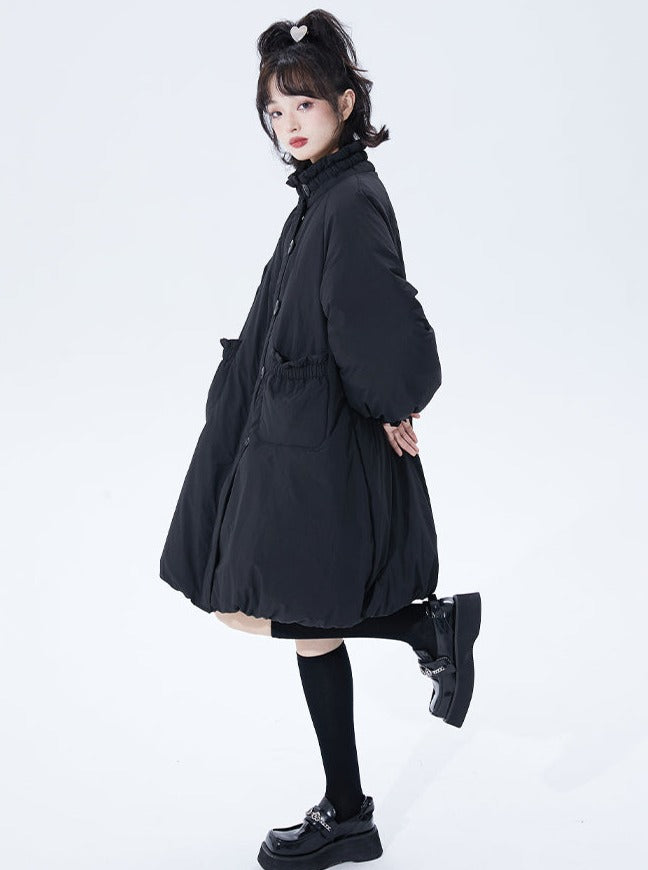 Medium Snow Black Down Coat