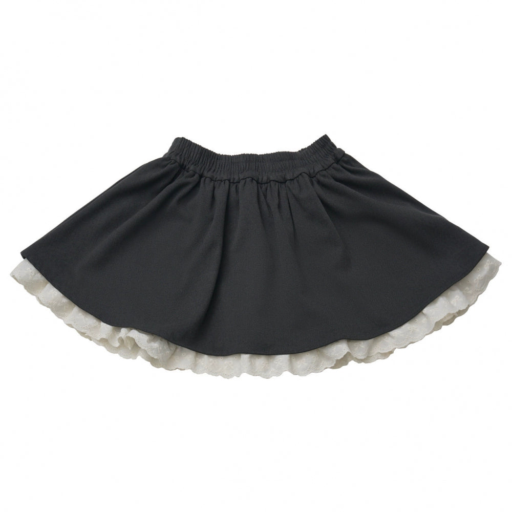 アップルブラックティーフリースコート+フーディー+ロングスカート+ショートスカート+フードマフラー