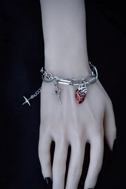 ハートペンダントブレスレット