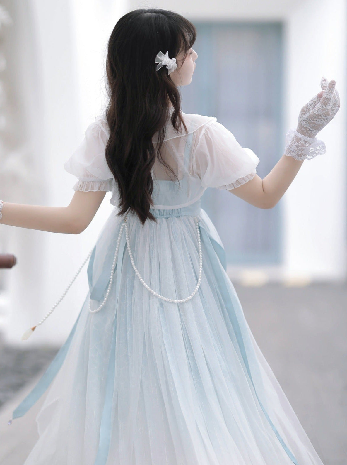 Fantasy Butterfly Lolita Chinese-Style Gradient Elegant Dress Set Belchic Fantasy Butterfly Lolita Chinese-Style Gradient Elegant Dress Set Belchic