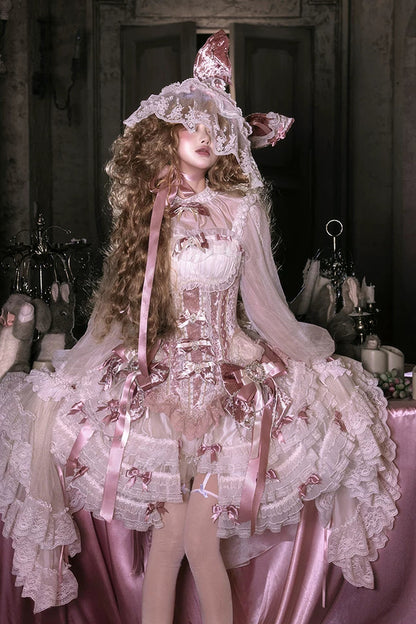 【4月8日予約締切】スウィートロリータバニーレースコルセットドレスセットA/B/C