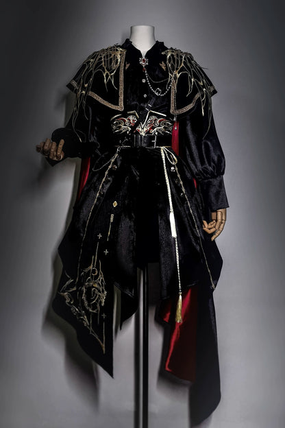 【予約商品】ダークファンタジーエンブロイダリーケープ＋シャツ＋コルセットトレーン＋パンツ/スカートコンプリートセット＋フルセット