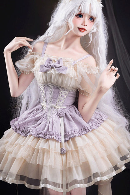 Super Fairy Purple Lolita Cute Dress