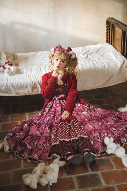 [Pre-order Deadline: January 31] Forest Berry Rabbit Multi-layer Tiered Skirt
