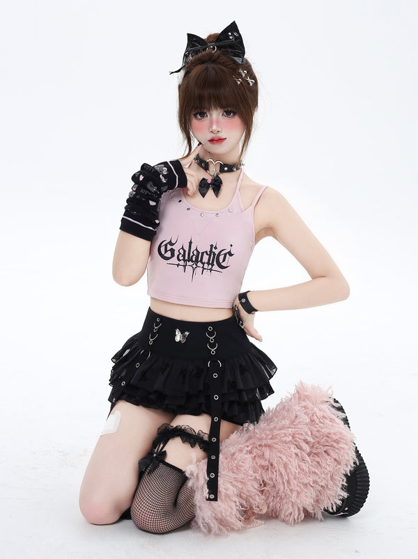 Crazy Girl Logo Summer Curl Camisole