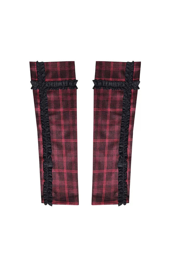 チェックブロックアームカバー