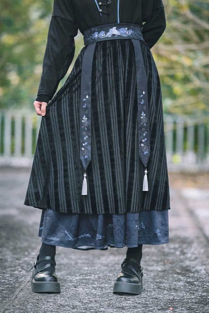 China Dark Double Skirt