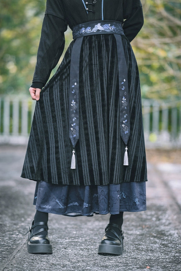 China Dark Double Skirt