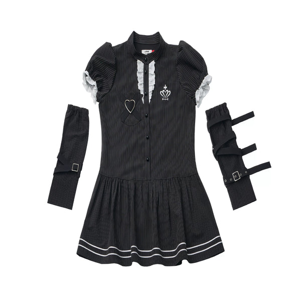 ハートリボンサブカル制服ワンピース