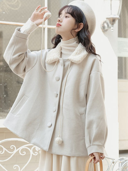 Sweet Fur Wool Coat