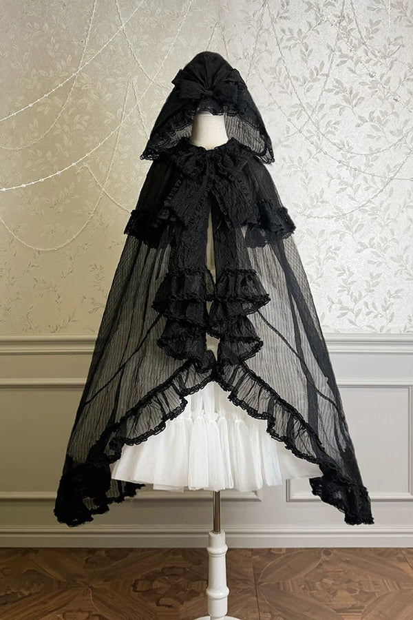 【4月3日予約締切】ファンタジーシアーフードロリータケープ