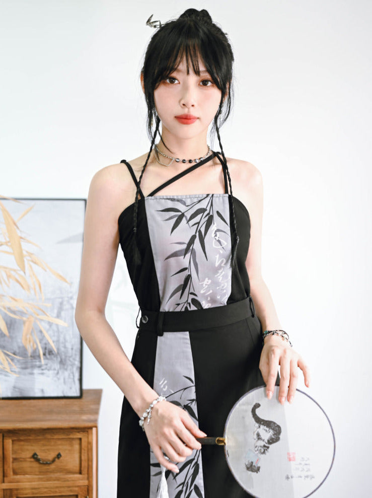 china bamboo cross strap camisole