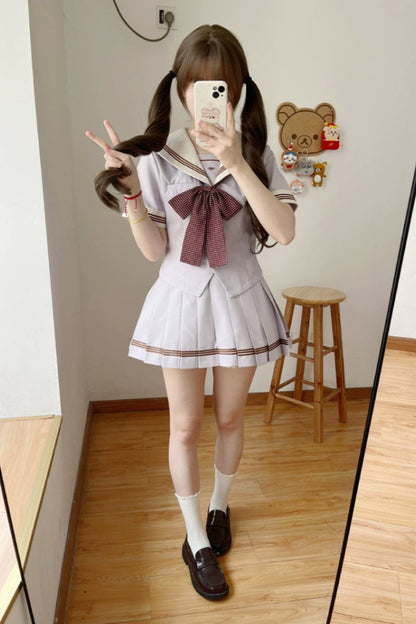 Retro Color Sweet Sailor Suit