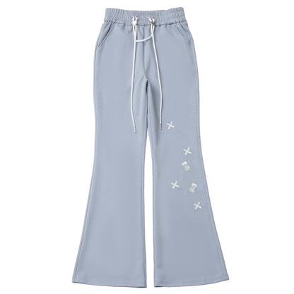 Star Flared Long Pants