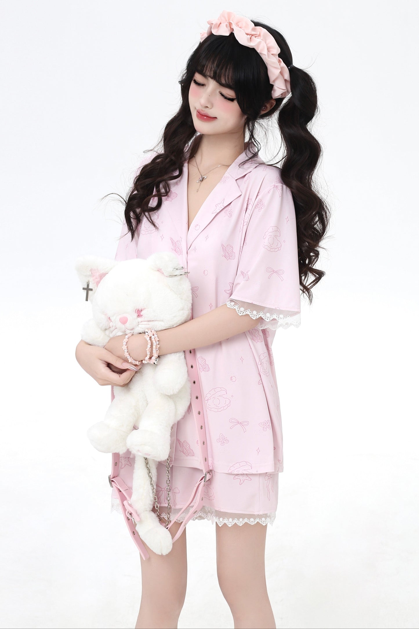 Shell Star Sweet Sleeping Shirt + Half Pants