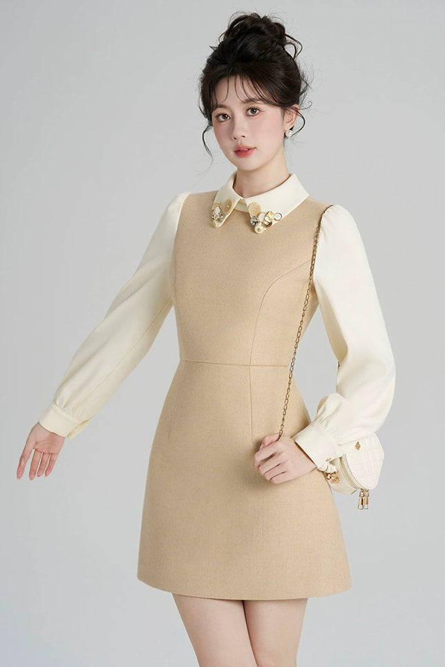 リッチガールパッチワークドレス