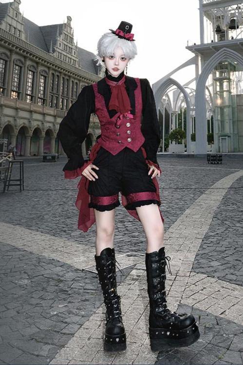 [September 15 Reservation Deadline] Nightmare Black Red Gothic Tsu Ins Prince Suit