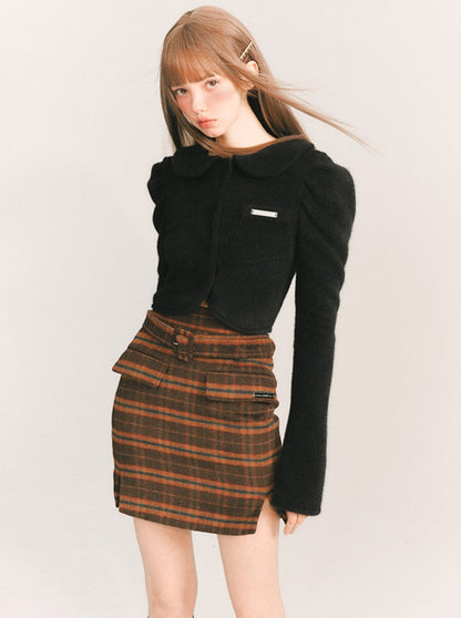 Welsh Check Wool Skirt