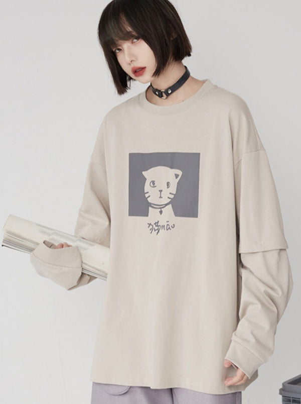 Mode Cat Casual Tops