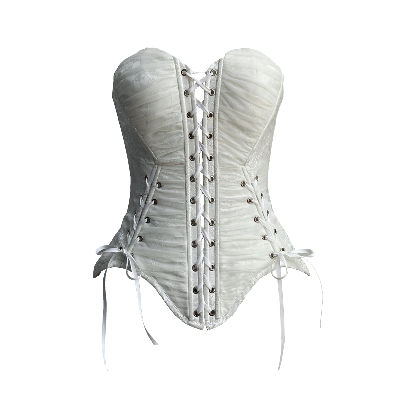 【1月29日予約締切】ゴシックレースアップコルセットビスチェトップス＋ドロストフリルスカート＋バタフライストラップ