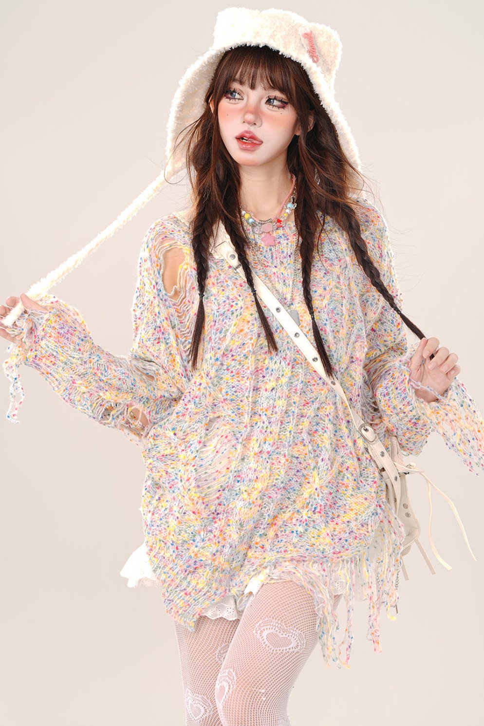 Looscut Outlose Flower Knit