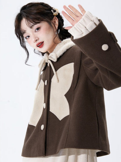 Butterfly Short Wool Coat