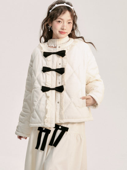 Triple Ribbon Quilted Jacket