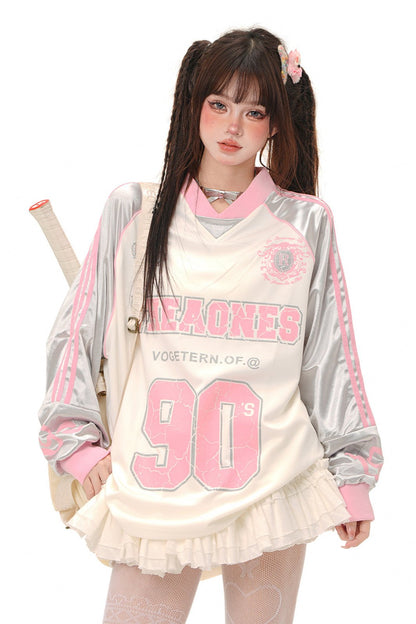 Loose Sweetheart Jersey Sweatshirt