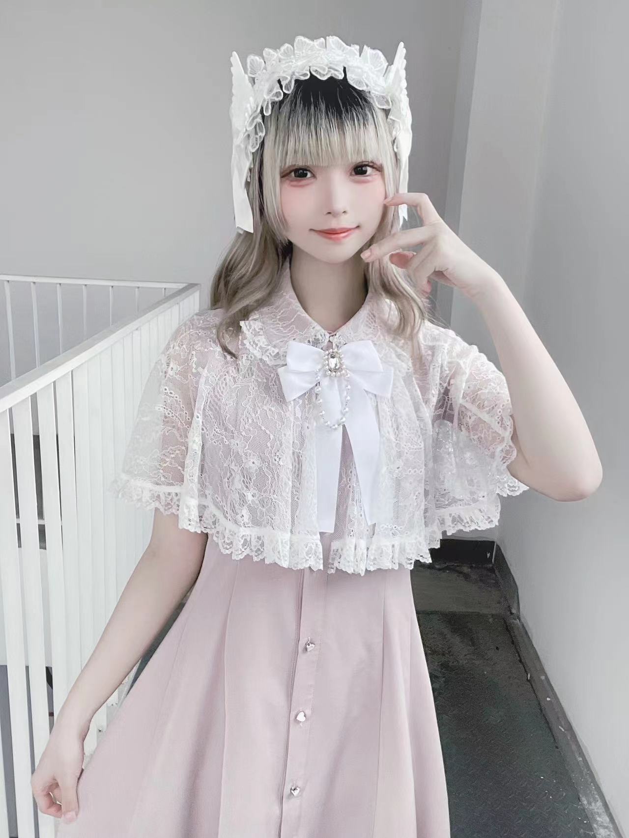 Sweet Doll Lace Ribbon Dress