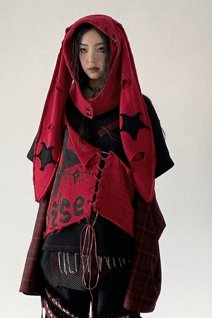 パンクロックパッチワークスウェット