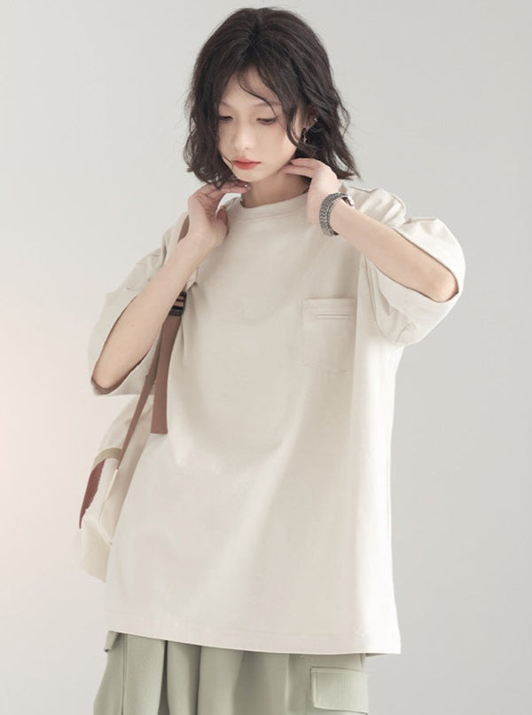 Basic Solid Color T-Shirt